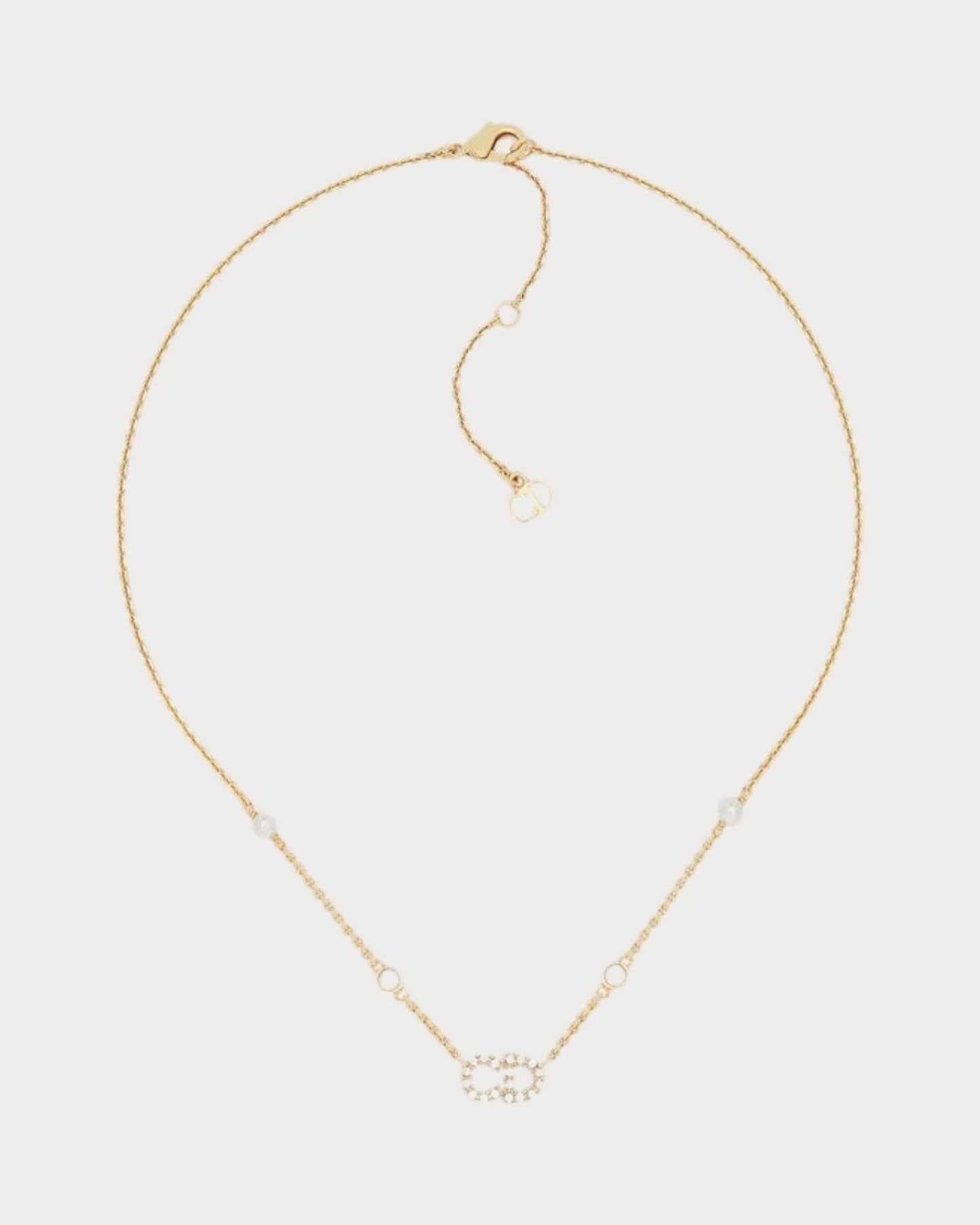 CHRISTIAN DIOR Clair D Lune Necklace Gold-Finish Metal(Gold)