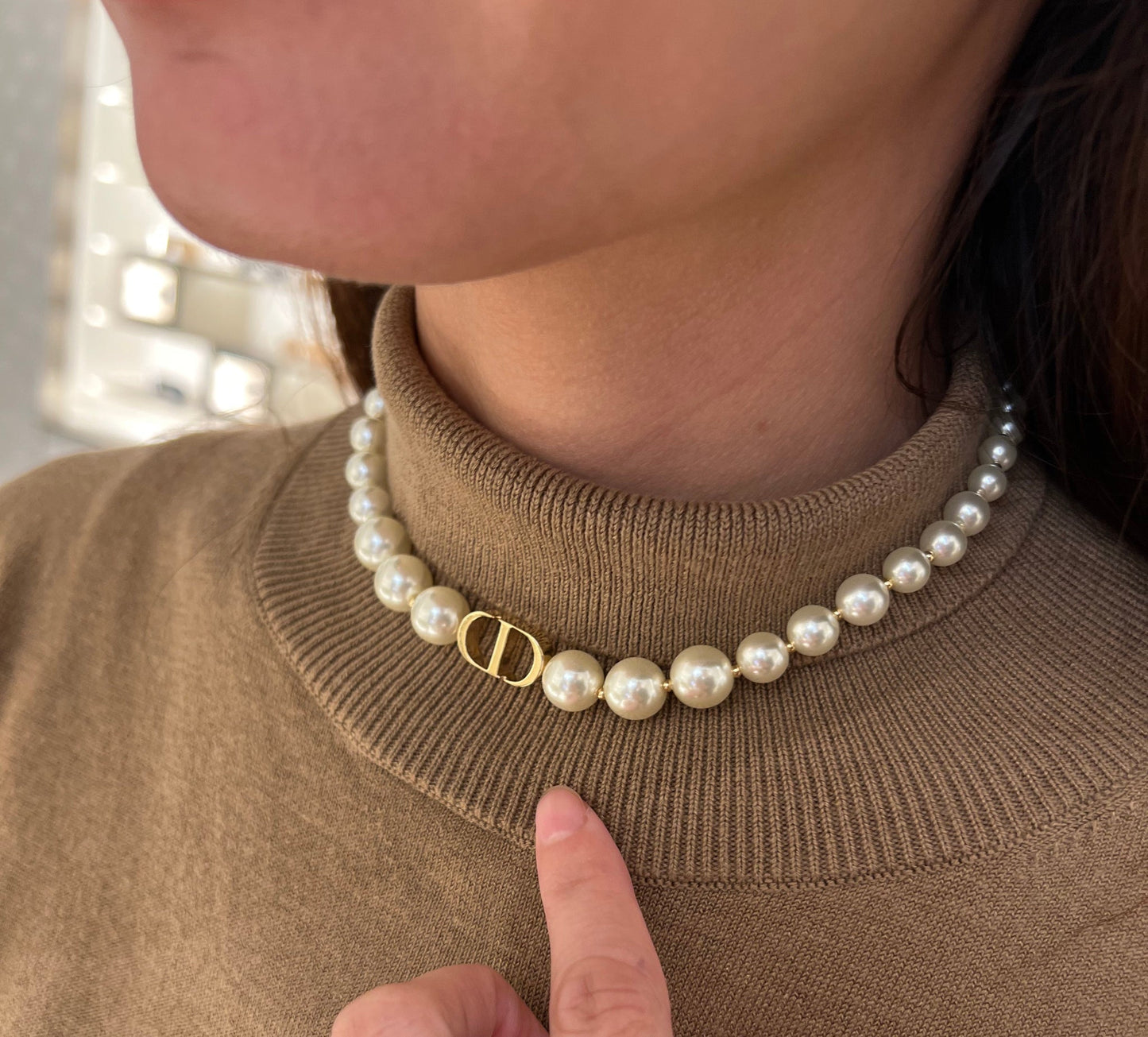 CHRISTIAN DIOR 30 Montaigne Choker Gold-Finish Metal(Gold)