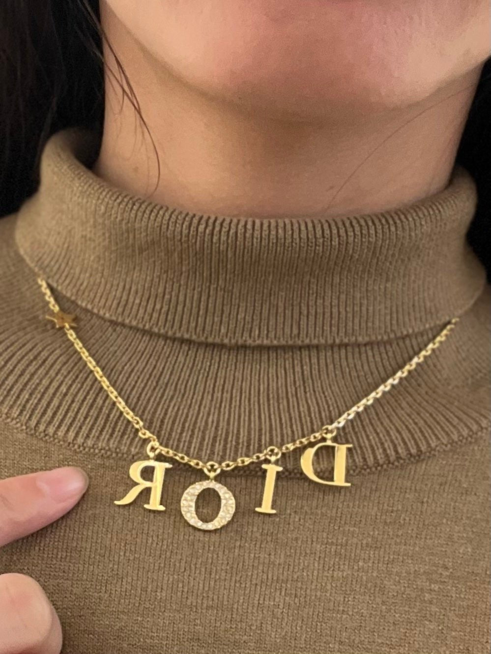 CHRISTIAN DIOR Revolution Necklace Gold-Finish Metal(Gold)