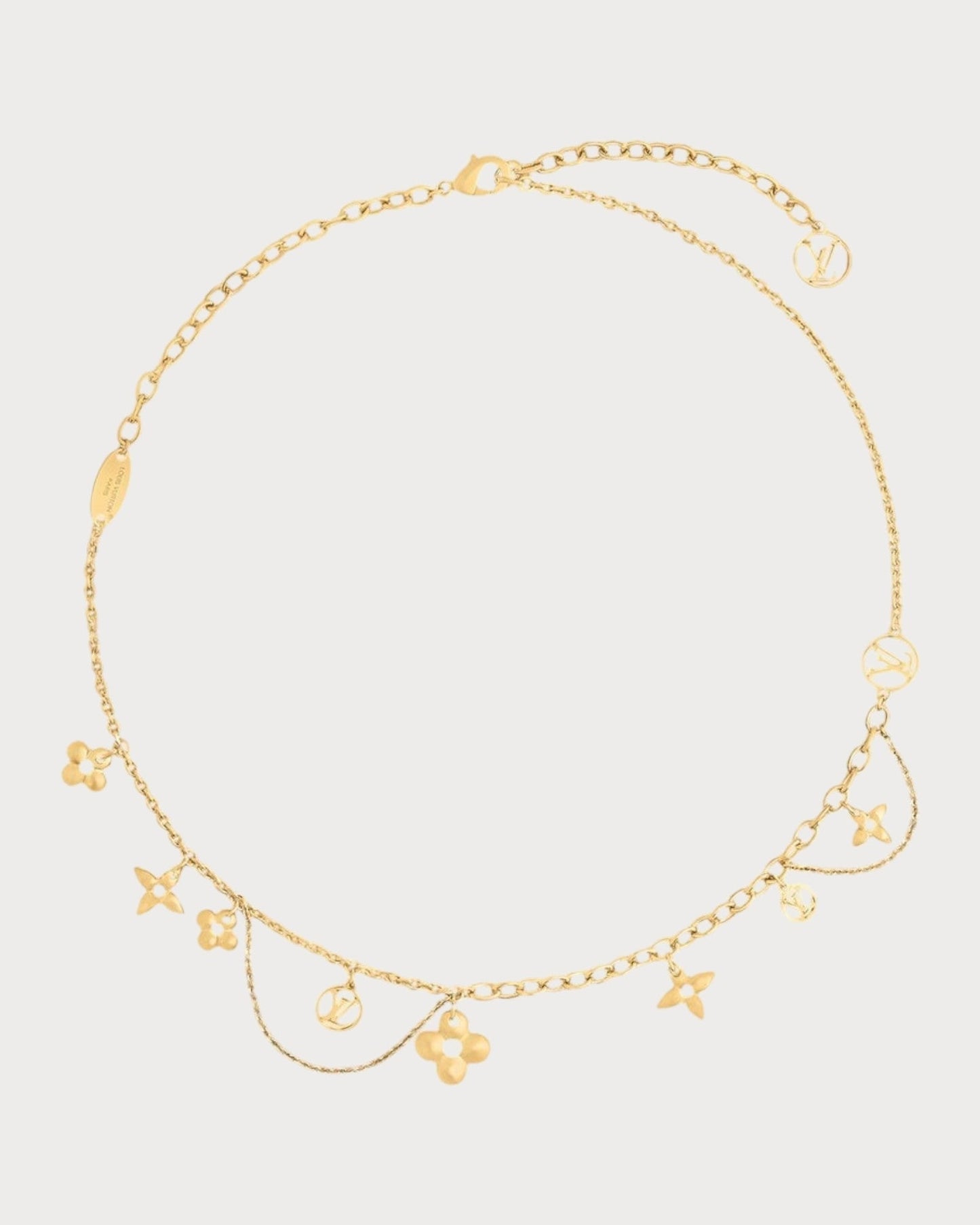 LOUIS VUITTON M90736 Blooming Supple Necklace Metal(Gold)