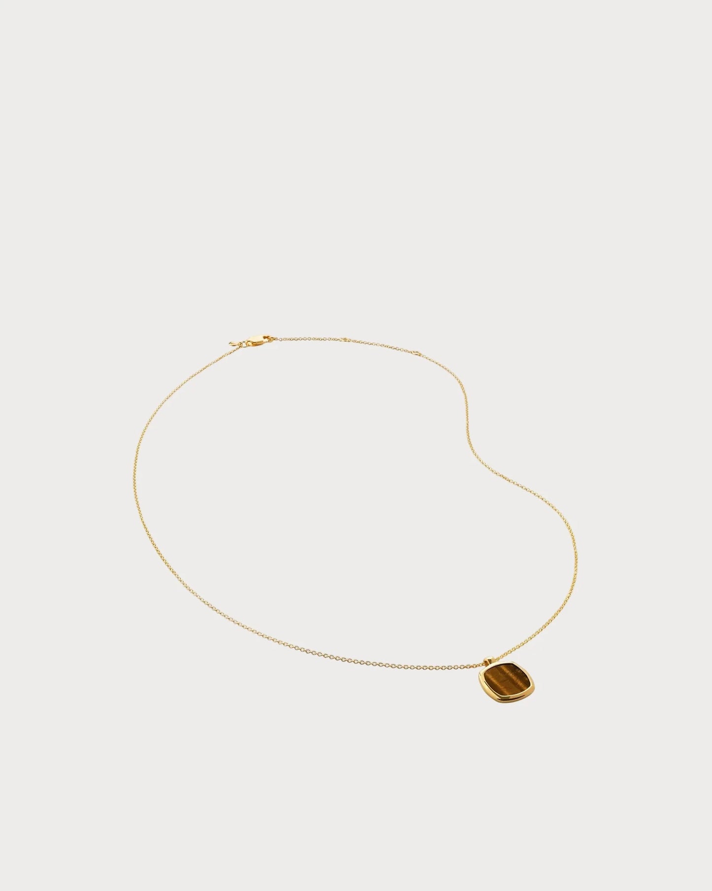 MONICA VINADER Delphi Tiger¡¯s Eye Gold Vermeil Pendant Necklace(Gold)