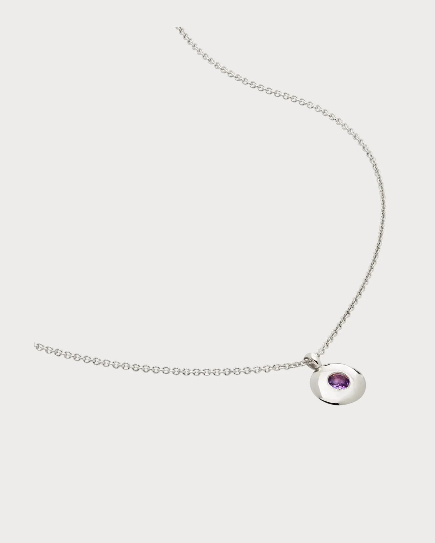 MONICA VINADER February Birthstone Sterling-Silver Necklace(Silver)