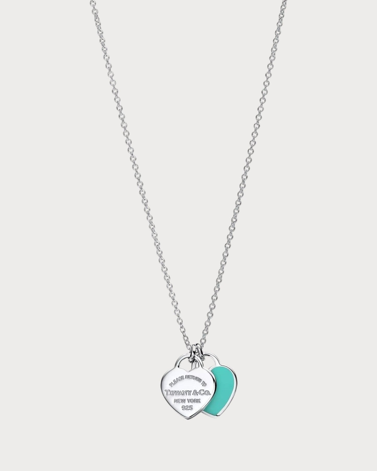 TIFFANY & CO. Return to Tiffany Double Heart Tag Pendant Sterling(Mini/Silver)