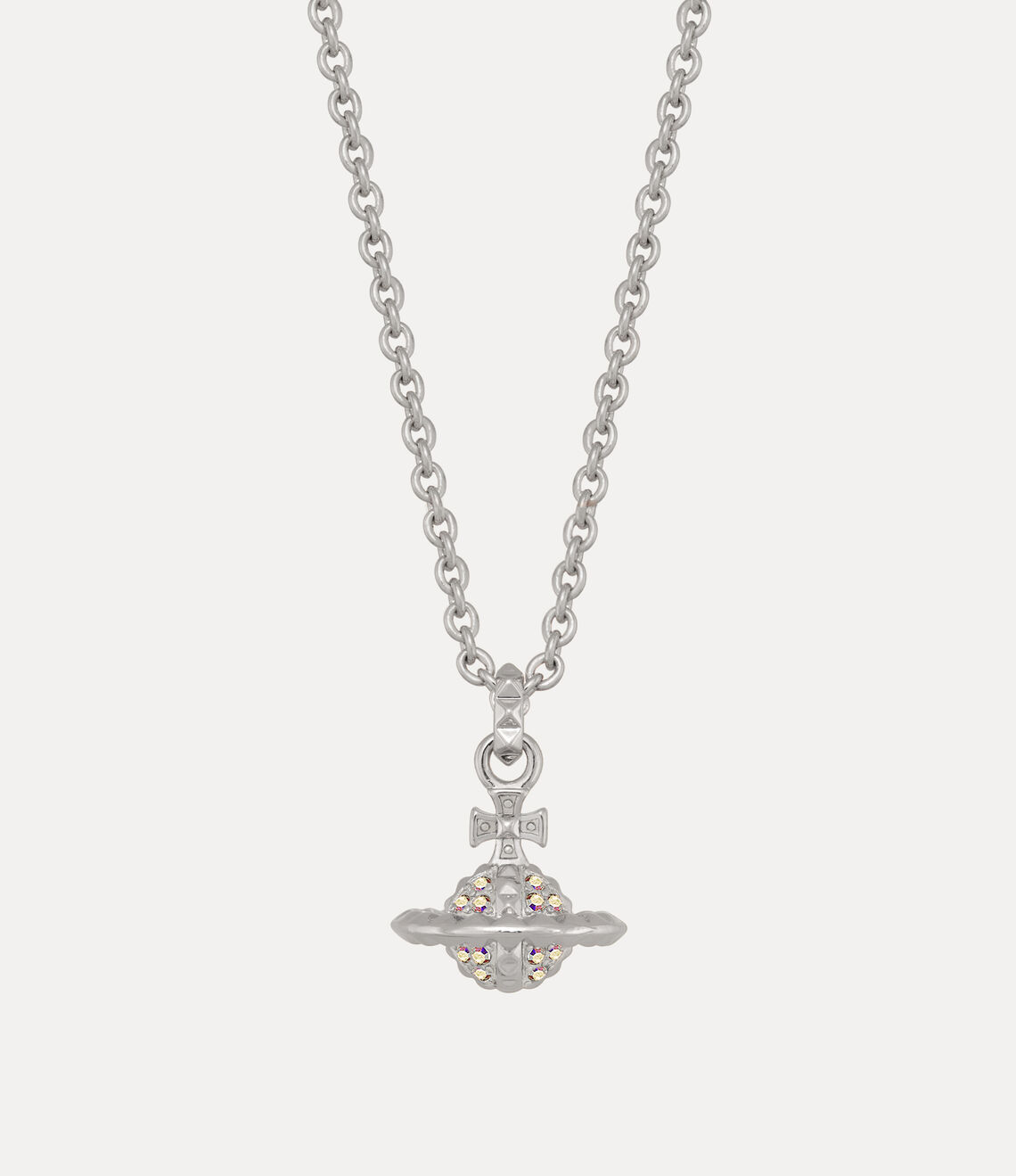 VIVIENNE WESTWOOD Mayfair Orb Pendant Necklace Brass(Small/Silver)