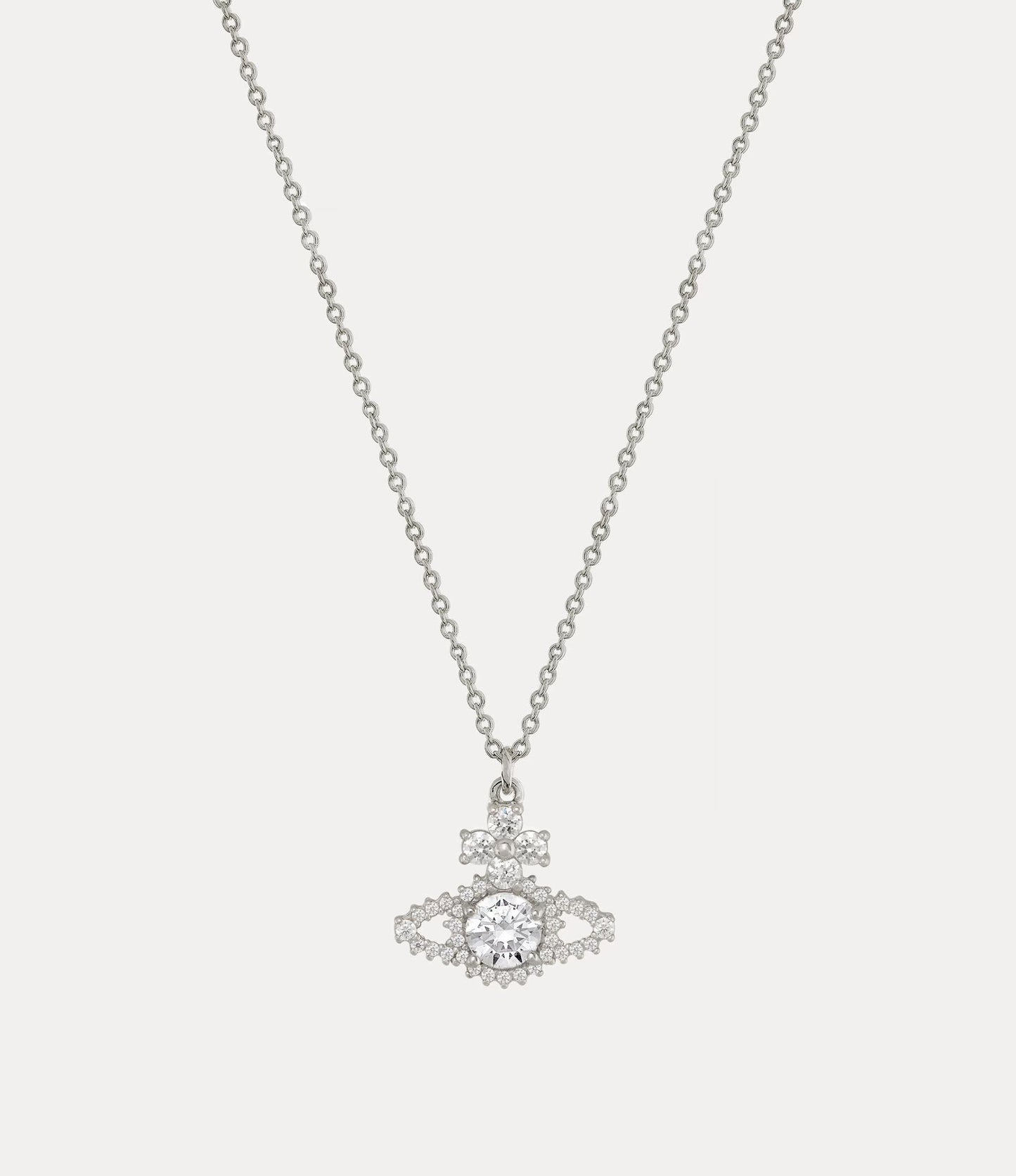 VIVIENNE WESTWOOD Valentina Orb Pendant Necklace Brass(Silver)