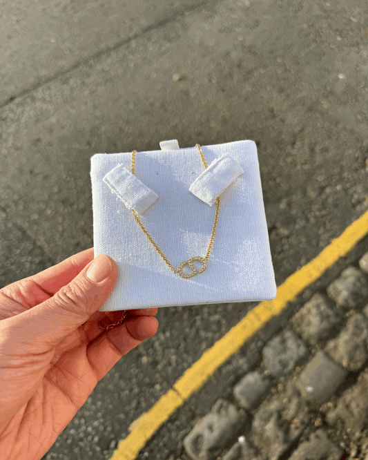 CHRISTIAN DIOR Petit CD Necklace Gold-Finish Metal(Gold)