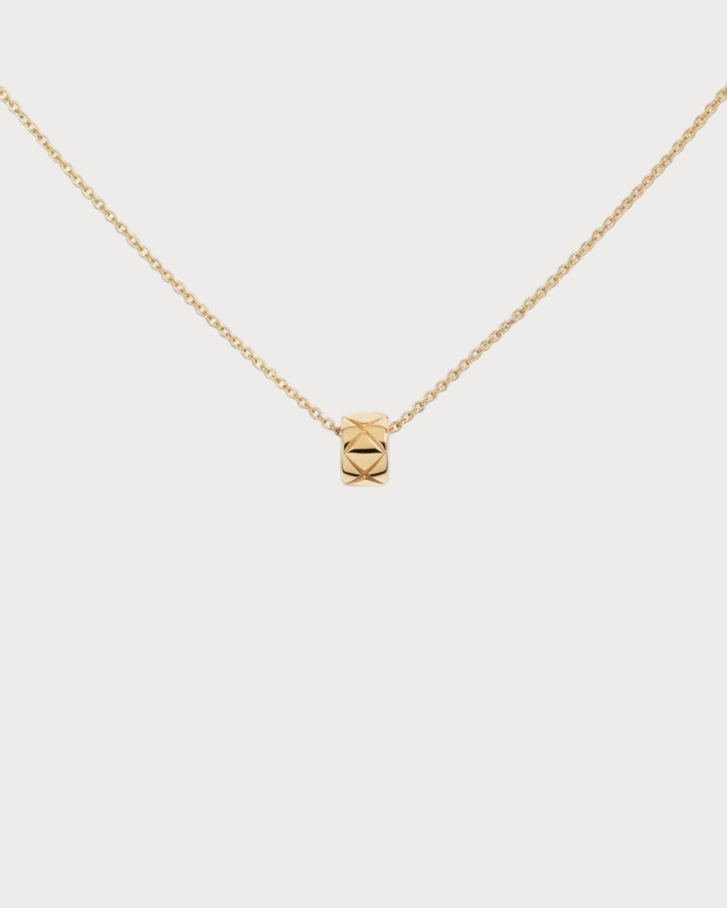 CHANEL J12306 Coco Crush Necklace Quilted Motif & 18K(Small/3 Colors)