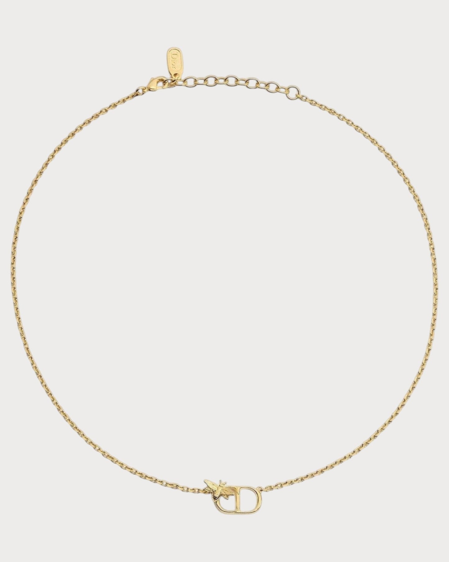 CHRISTIAN DIOR CD Garden Necklace Gold-Finish Metal(Gold)