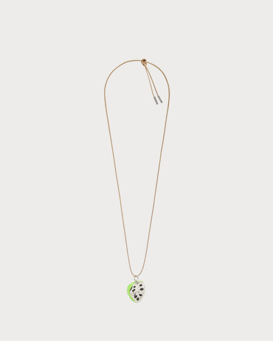 LOEWE Custard Apple Pendant eNcklace in Sterling Silver and Enamel(Gold)