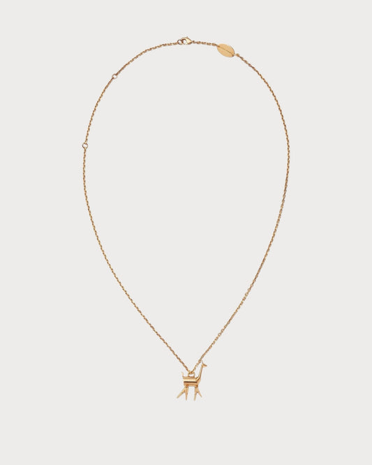LORO PIANA Vicuna Necklace(Gold)