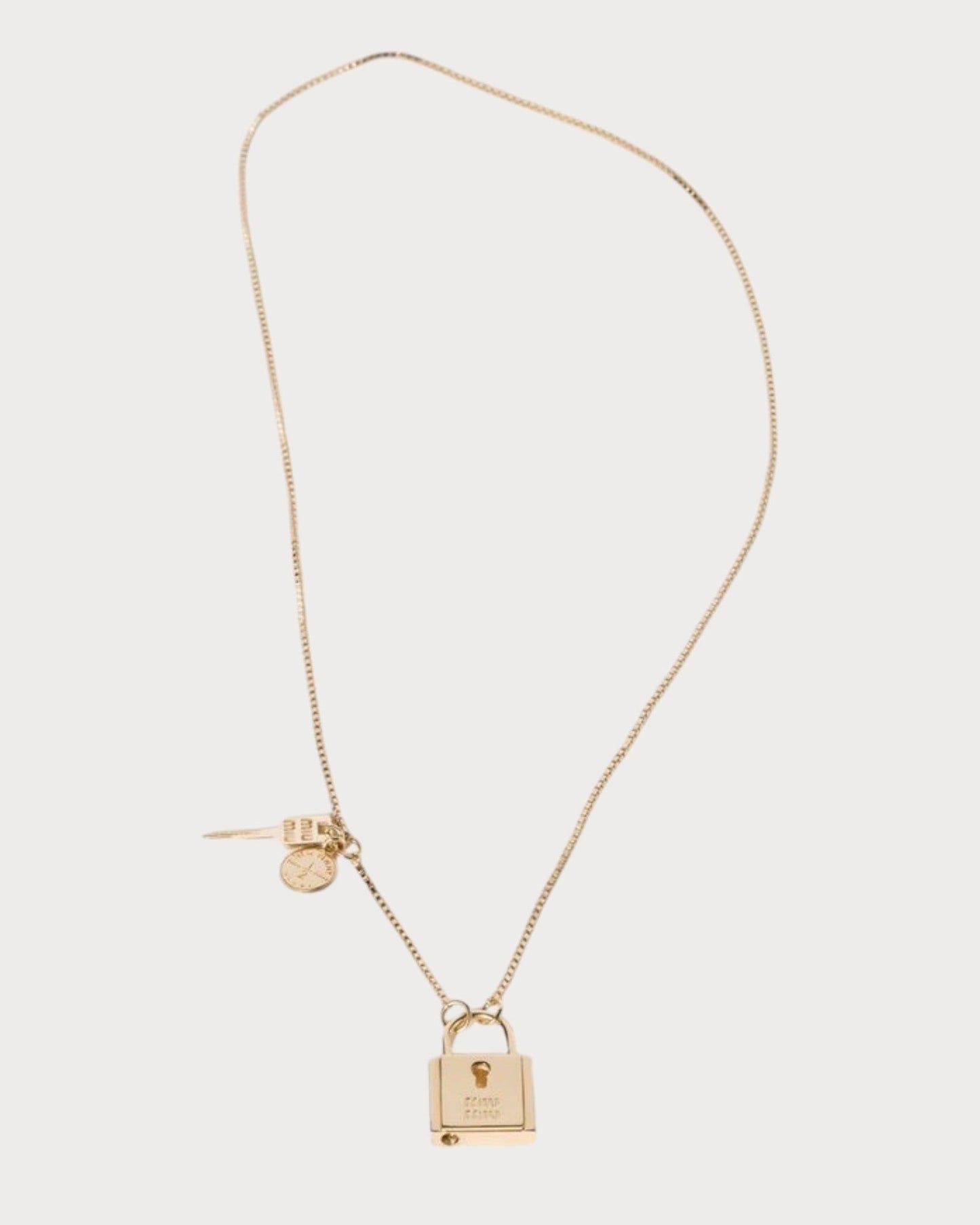 MIU MIU Metal Necklace(Gold)