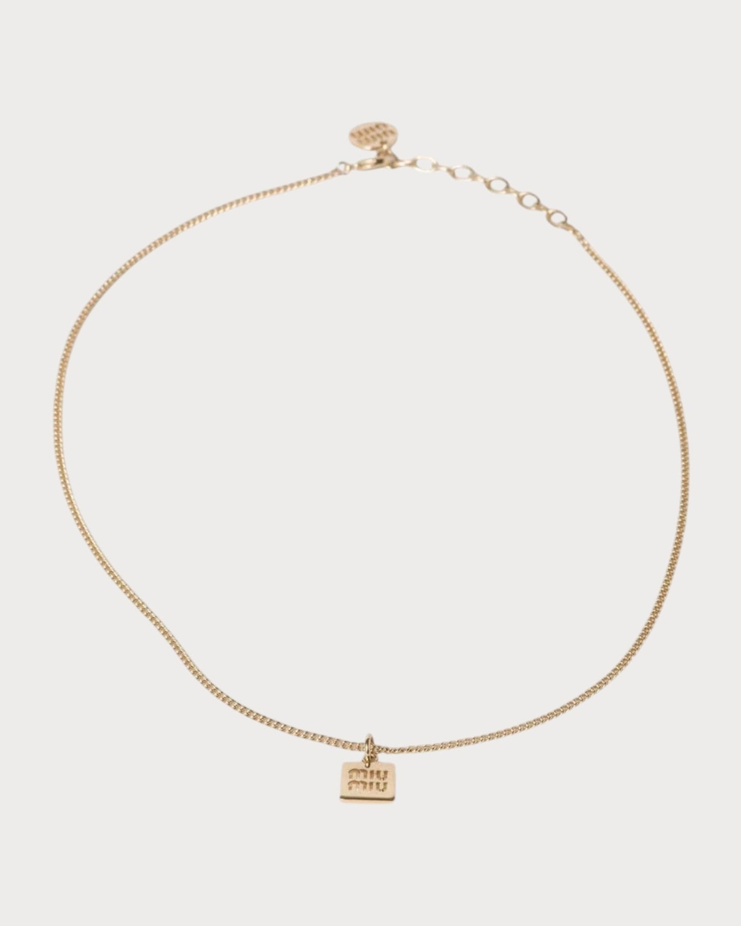 MIU MIU Metal Necklace(Gold)