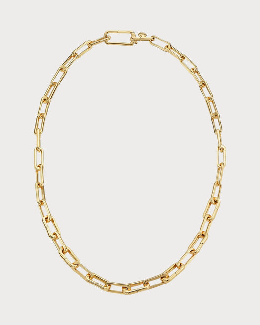 MONICA VINADER Alta Capture Charm 18ct Gold-Vermeil Link Necklace(Gold)
