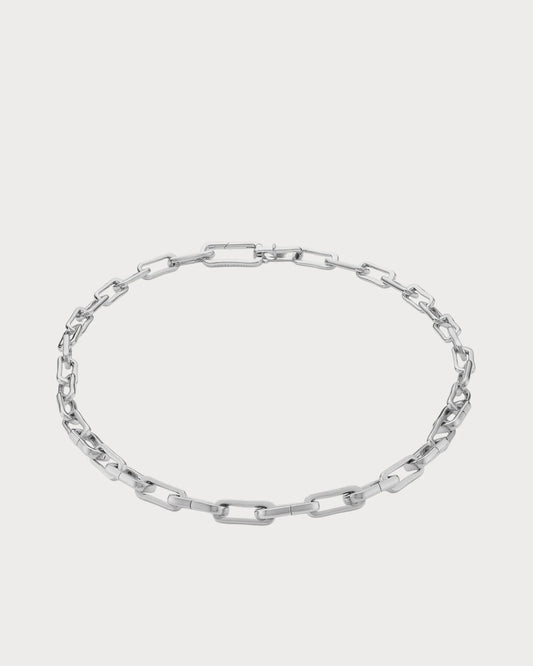 MONICA VINADER Alta Capture Charm Sterling Silver Link Necklace(Silver)