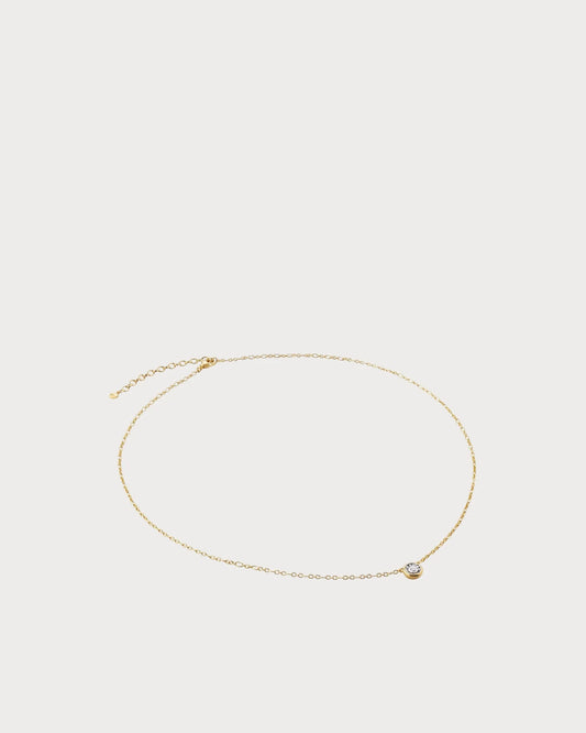 MONICA VINADER Essentials Lab-Grown Diamond Gold Vermeil Necklace(Large/Gold)