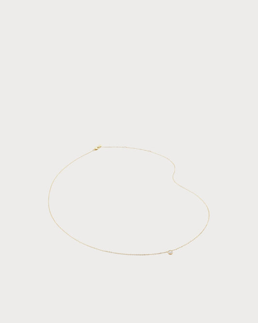 MONICA VINADER Lab-Grown 14ct Yellow-Gold And 0.06ct Lab-Grown Diamond Pendant Necklace(Gold)