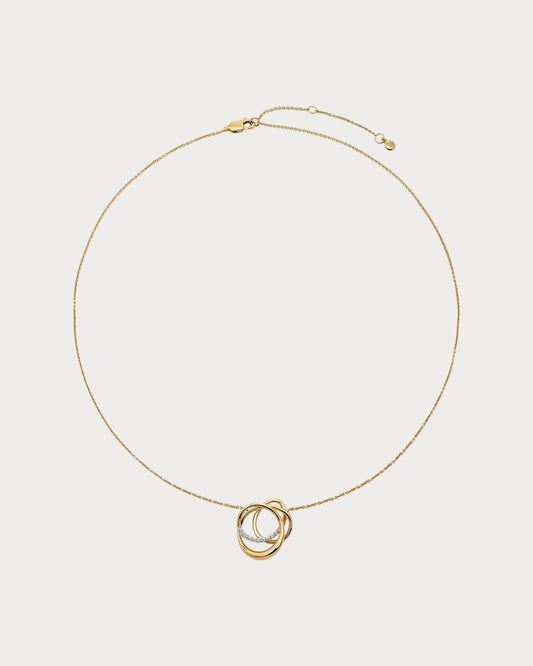 MONICA VINADER Nura Pave Wrap 18ct Yellow Gold Vermeil And Lab-Grown Diamond Necklace(Gold)