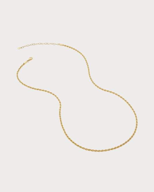 MONICA VINADER Rope-Effect Gold Vermeil Chain Necklace(Gold)
