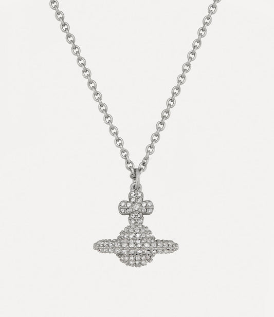 VIVIENNE WESTWOOD Grace Pendant Necklace Brass(Small/Silver)