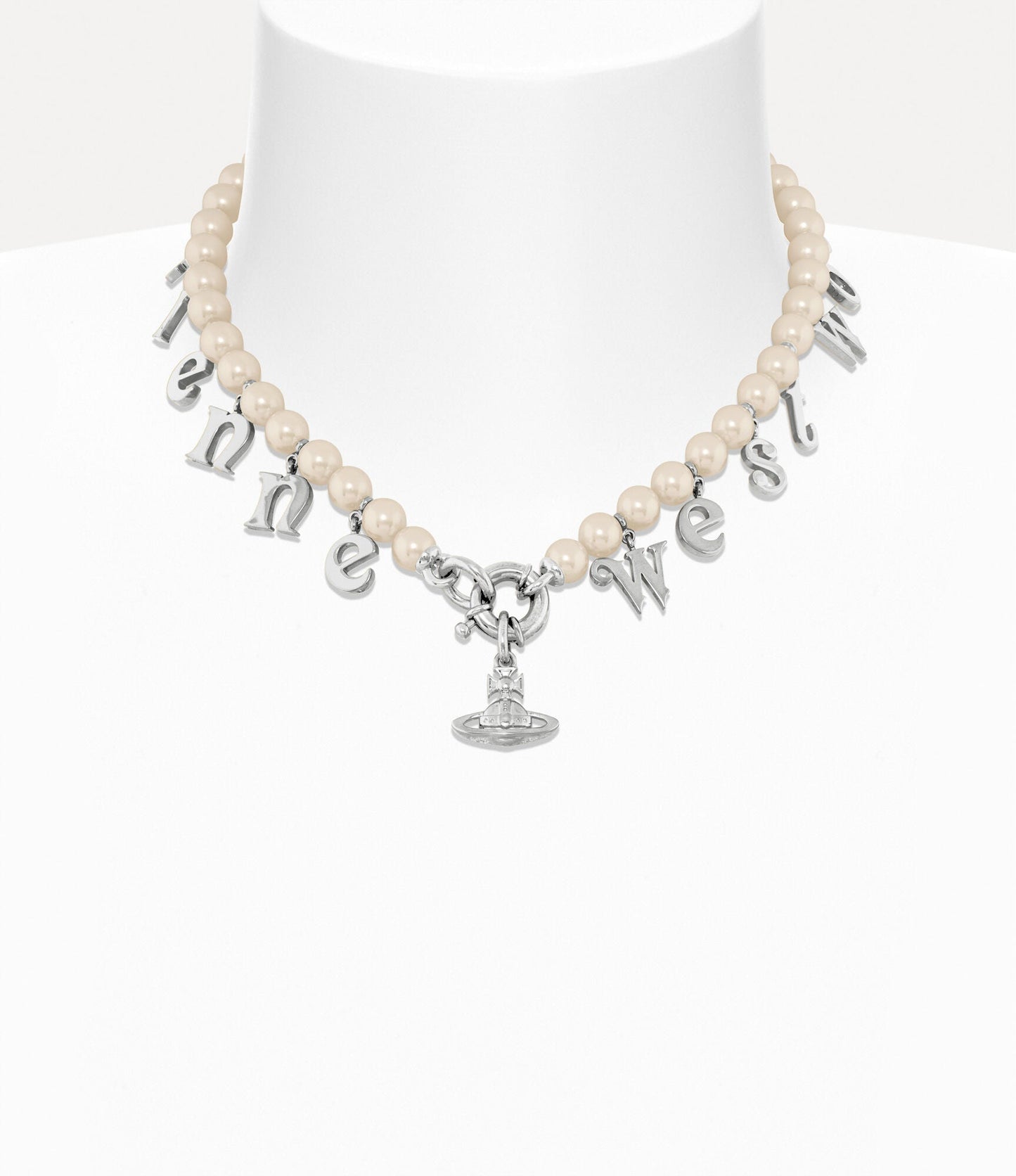 VIVIENNE WESTWOOD Leanne Necklace Brass(Silver)