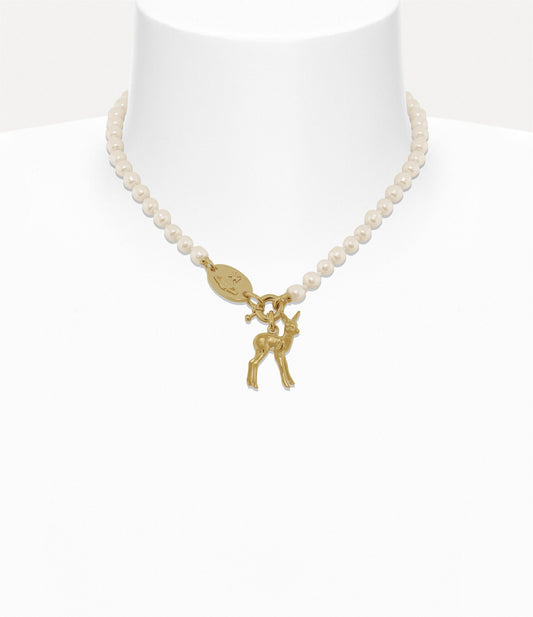 VIVIENNE WESTWOOD Monette Pearl Gold Necklace(Small/2 Colors)