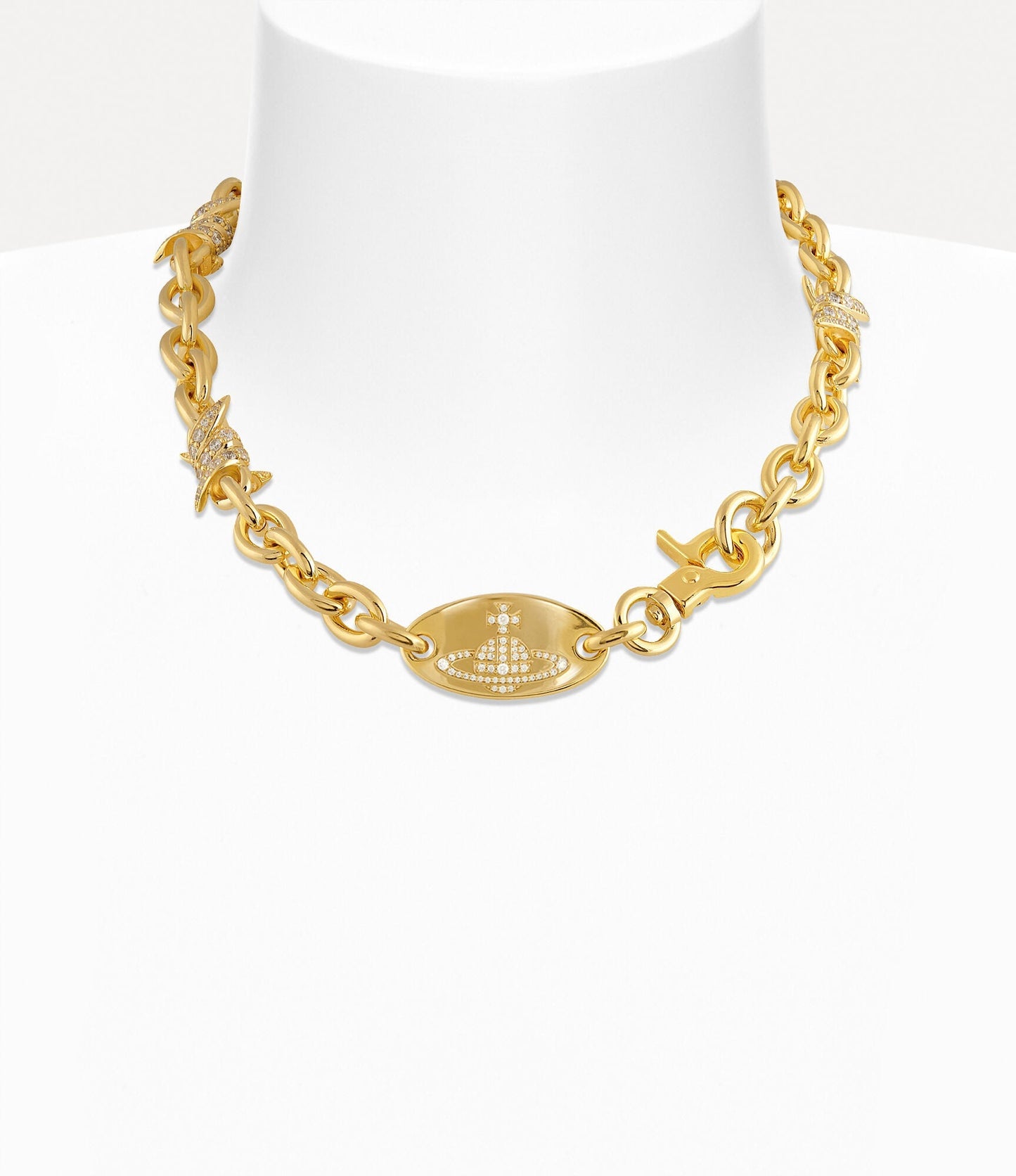VIVIENNE WESTWOOD Verena Chain Necklace Brass(2 Colors)
